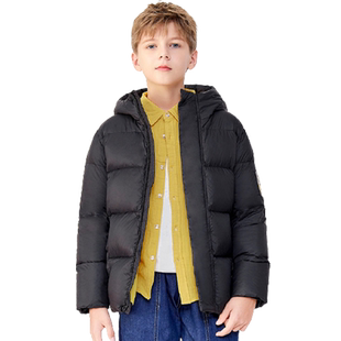 巴拉巴拉男童羽绒服小童宝宝新年拜年服儿童红色外套冬季新款童装