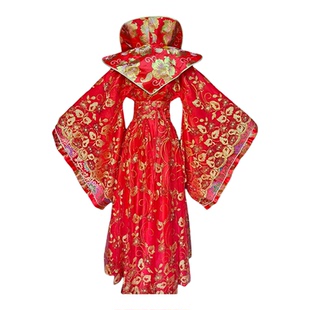 新款古装汉服女装成人红色舞台演出服重工刺绣杨贵妃套装中国风