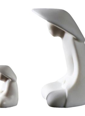 陶瓷客厅微景观太公钓鱼摆件