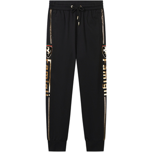 BM欧洲站男裤子2021新款潮牌高端侧边休闲裤男士条纹印花束脚卫裤