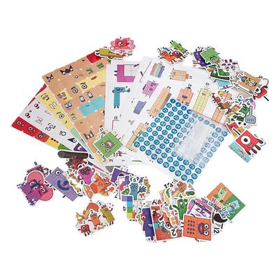numberblocks积木贴纸题卡材料
