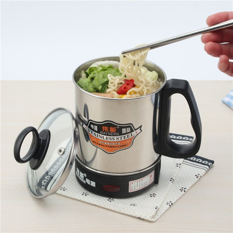 不锈钢电热杯电煮杯烧水杯旅行杯加热装煮粥小型杯迷你便携式礼品