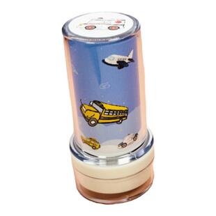 交通工具印章警车消防车玩具卡通图章光敏儿童飞机巴士小汽车宝宝