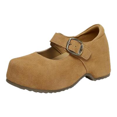 TATA他她女鞋2026春季勃肯鞋厚底女时尚百搭鞋新款厚底鞋CMX01AQ6