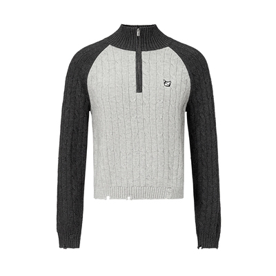 提花羊毛针织衫女套头仿佛