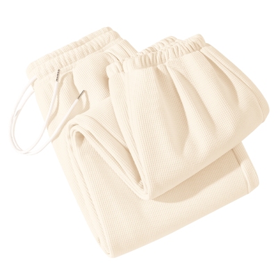 都市丽人加绒运动裤子女阔腿卫裤