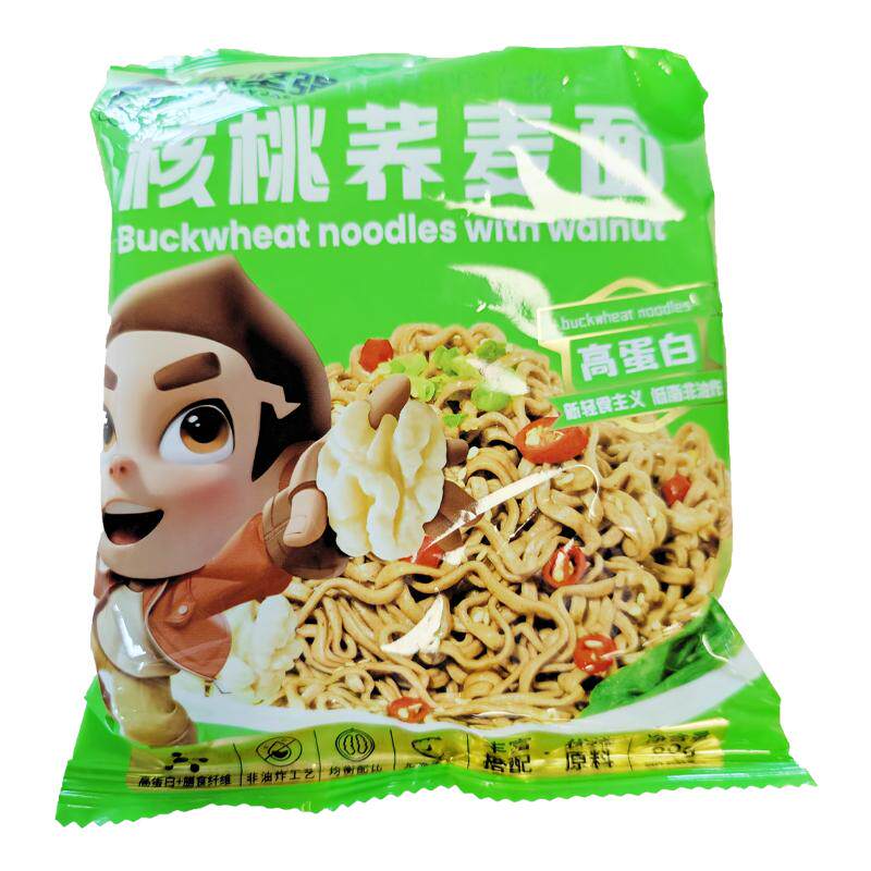 陈坚强核桃荞麦面720g非油炸免煮速食