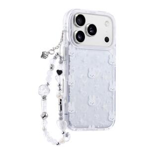 镭射爱心米菲兔带挂绳适用苹果17手机壳新款iphone17套苹果17promax全包17pro防摔苹果16硅胶15外壳14爆款13