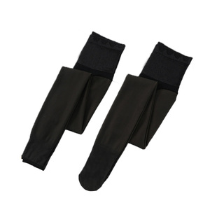 【清仓不退不换】黑色加绒光腿神器假透肉连裤袜秋冬一体打底袜