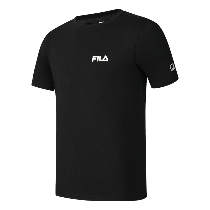 FILA 斐乐男子短袖T恤夏夏户外透气简约运动健身服休闲上衣投篮服