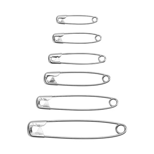 304不绣钢别针安全保险扣针固定衣服领口胸针大号小号吊牌曲别针