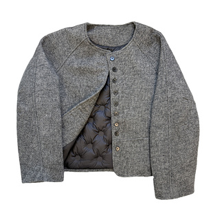 韩系灰色圆领款式羽绒服外套女2025新款气质减龄短款加厚羽绒上衣