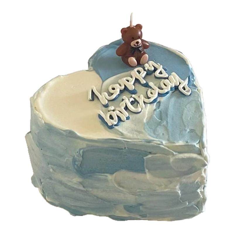 爱心形渐变生日蛋糕全国同城骑手配送小时达新鲜动物奶油水果夹心