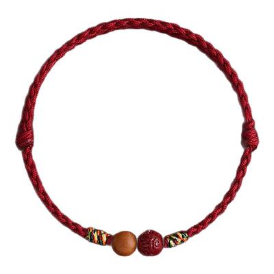 2026新款天然朱砂红绳手链