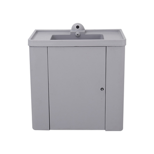 软硅胶洗手盆谈话室软包防撞暗装感应出水智能刷卡门锁洗漱台盆柜