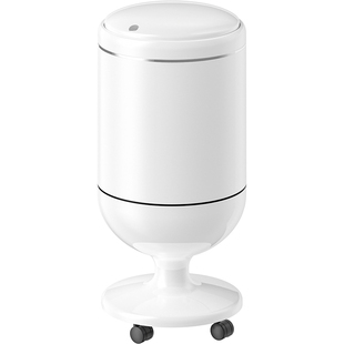 家用垃圾桶2025新款轻奢高档弹盖厨房客厅可移动大容量免弯腰高脚