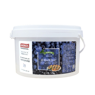安德鲁草莓馅料果酱5kg桶装蓝莓果肉树莓覆盆子樱桃菠萝苹果酱料