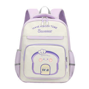 小学生书包女孩一二年级轻便减负儿童双肩背包女童软书包6-9周岁7