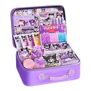 女孩奶油胶流沙咕卡手账贴纸套装豪华版儿童手工diy材料玩具礼盒