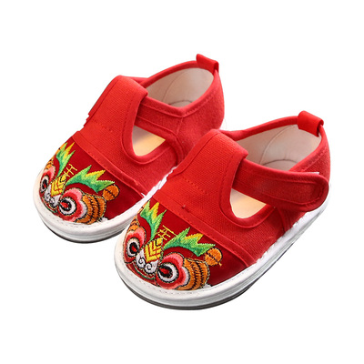 虎头鞋1-3婴儿男女小童千层底