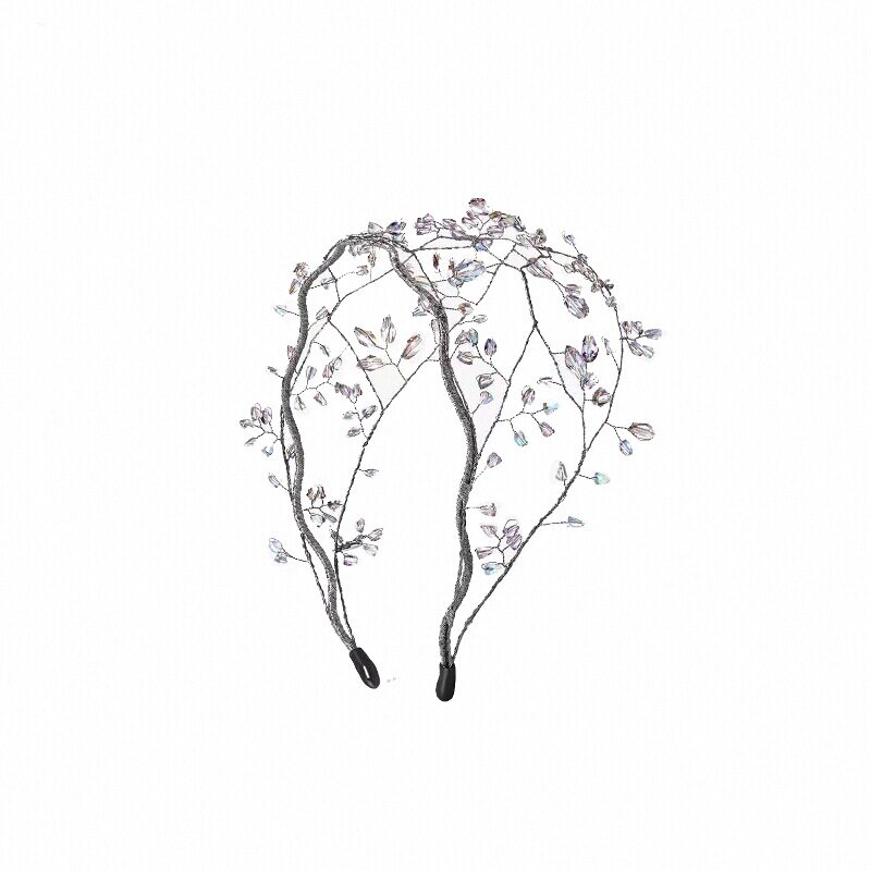 shes茜子轻奢幻彩水晶枝蔓发箍