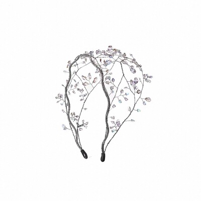 shes茜子轻奢幻彩水晶枝蔓发箍