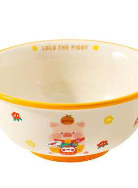 川岛屋&lulu猪可爱拉面碗泡面碗