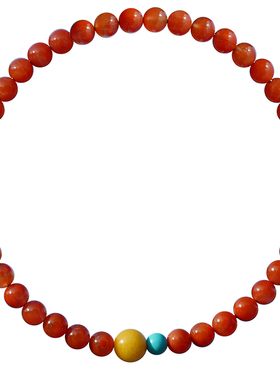 南红玛瑙手串女小米珠4mm