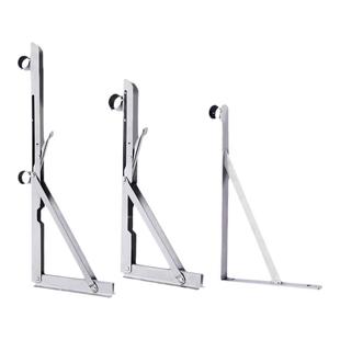 三角架阳台固定式晾衣杆侧墙晾衣架不锈钢外墙晒衣杆壁式挂衣杆