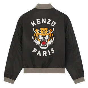 KENZO高田贤三 男士时尚刺绣虎头潮牌棒球夹克外套 FE55BL1279OC