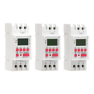 THC-15A时控开关220v24v12v微电脑时间控制器电箱卡导轨定时器