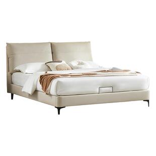 政府补贴喜临门真皮床现代简约大象耳朵婚床双人主卧大床 云图S