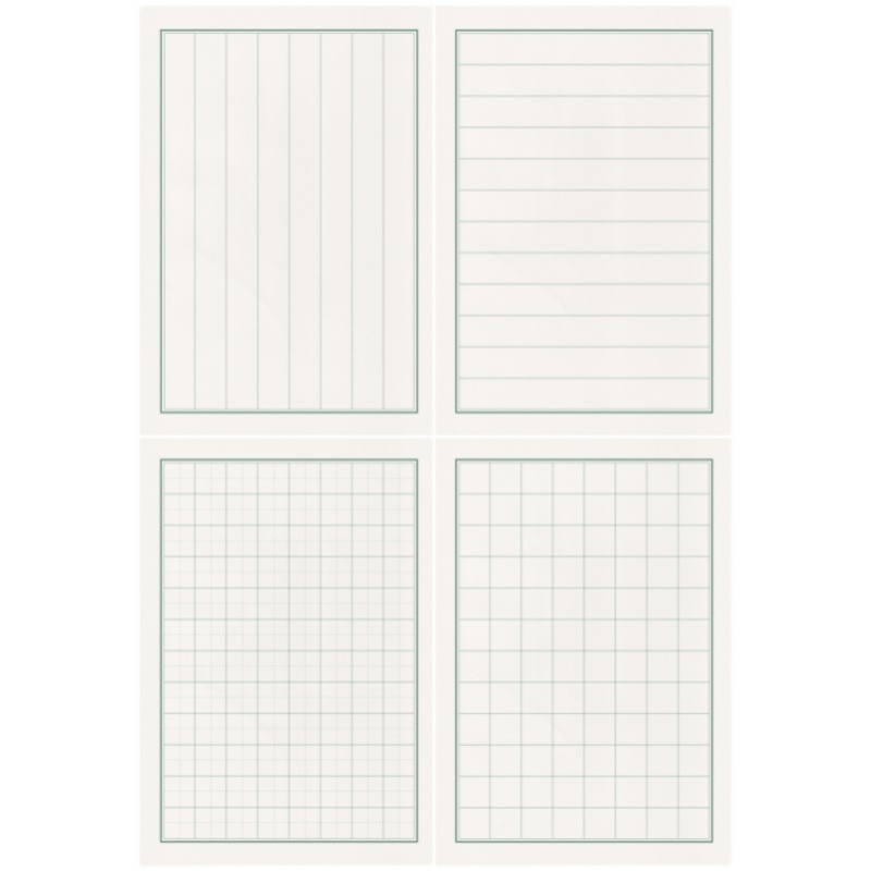 70克A5硬笔书法专用蒙秦至格方格字北纸12肯田18mm字竖线横线米格