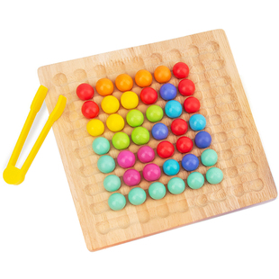 彩虹消消乐棋桌游趣味连连看玩具珠子碰碰球撞益智儿童记忆对对碰