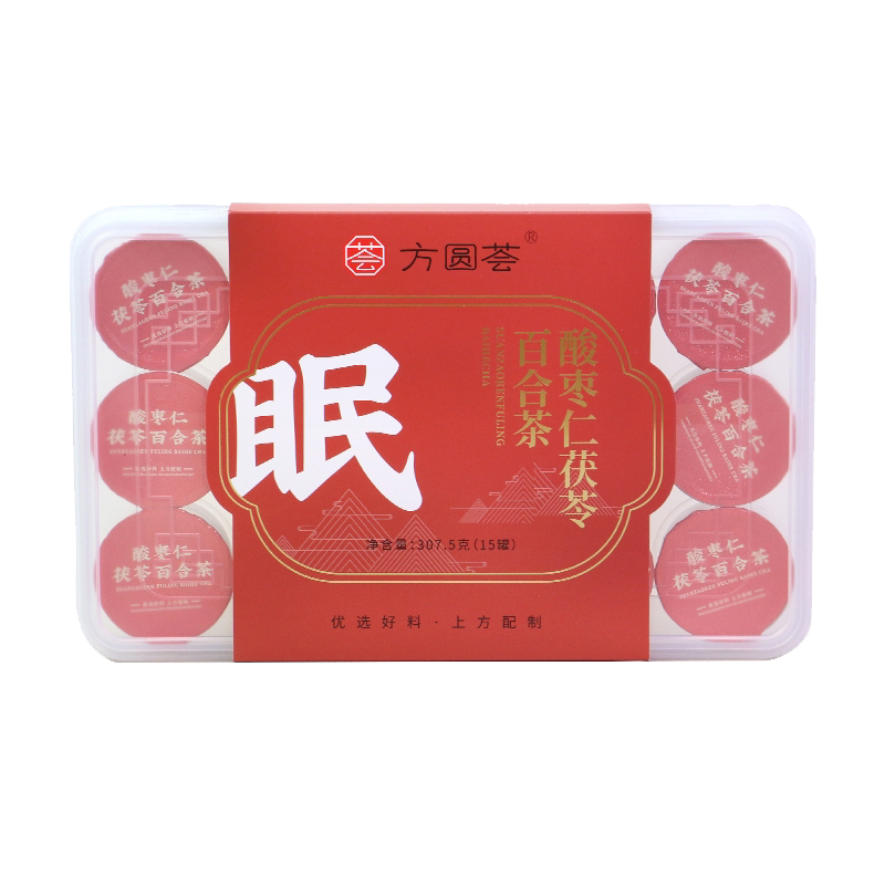 酸枣仁茯苓百合睡眠茶组合小罐茶