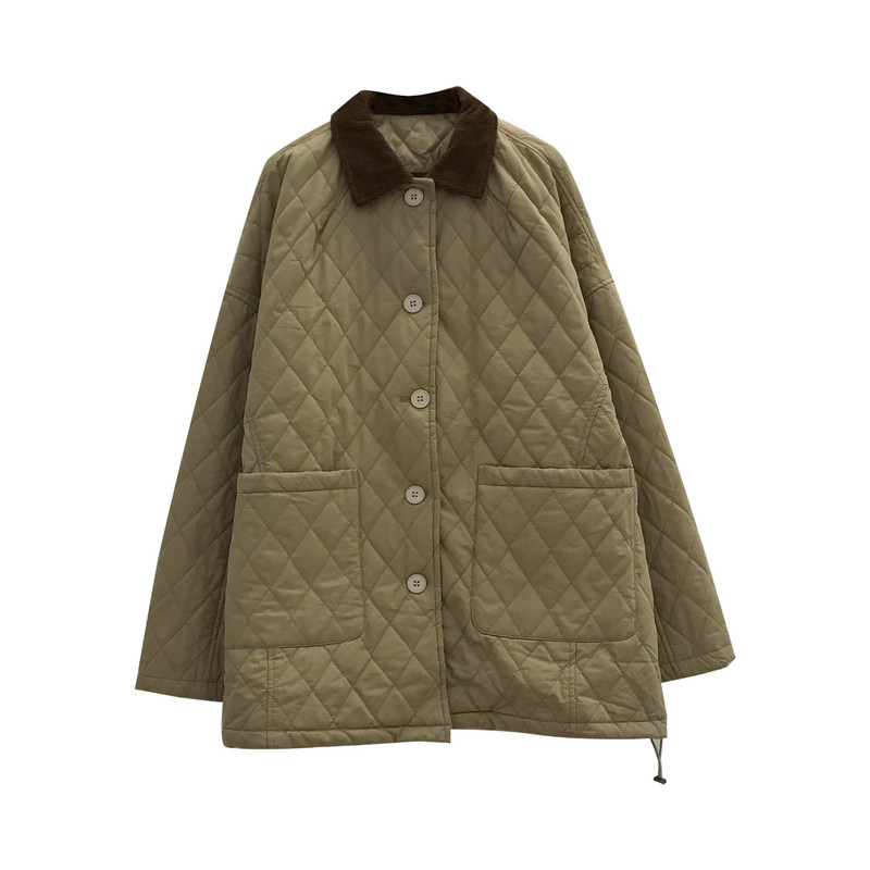 孕妇春秋款翻领棉服外套大码