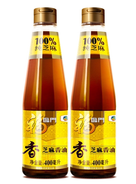 福临门压榨芝麻香油400ml*4瓶