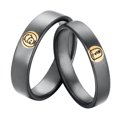 原创设计手工定制情侣戒指小王子