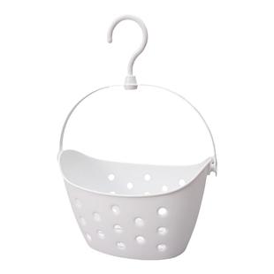 日本进口挂式收纳篮塑料阳台晾衣夹收纳筐小物夹子浴室挂篮沥水篮