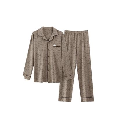 卡之恋男纯棉睡衣秋季长袖