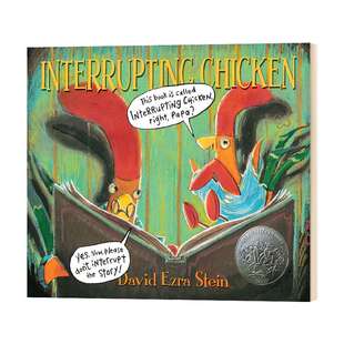 英文原版 Interrupting Chicken 爱打岔的小鸡 2011年凯迪克大奖绘本 英文版儿童外文书