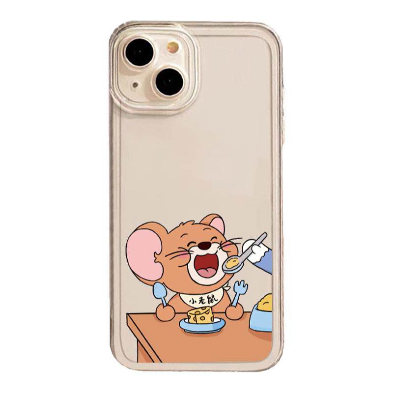 苹果16手机壳17猫和老鼠小米15iphone14promax情侣13pm新款12por透明套11硅胶x汤姆xsmax杰