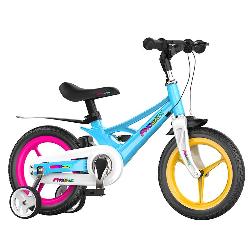 鳳凰兒童自行車4-5-6-8-10歲男孩鳳凰自行車官方旗艦店中大童車