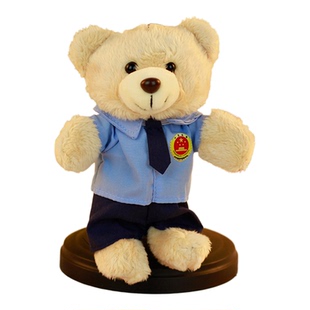 检察官小熊挂件公仔玩偶普法宣传文创检察小熊毛绒玩具礼品礼物娃