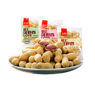 永信东北小花生蒜香奶香味带壳花生米炒货小吃休闲零食品年货零食