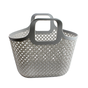 手提洗澡篮子镂空软洗浴篮收纳浴室澡篮韩国洗漱沐浴蓝女可爱浴筐