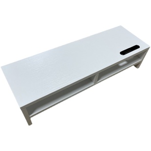 电脑显示器增高置物架键盘收纳桌面屏幕支架单双层带卡槽60厘米长