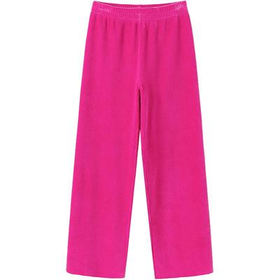 urlazh/有兰玫红宽松休闲裤