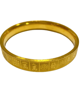 深圳水贝直发金包银麻将手镯