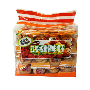 鸿达栗蓉饼香酥栗子味饼干红枣核桃风味营养解馋小吃办公休闲零食